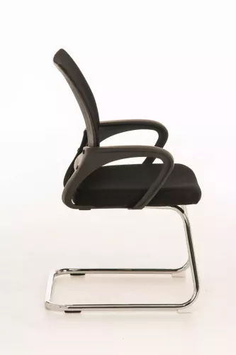 In And OutdoorMatch In And OutdoorMatch Conference chair Hugh - With armrest - Visitor chair - Canteen chair - Waiting room chair - Dining room chair - Black (66916)
