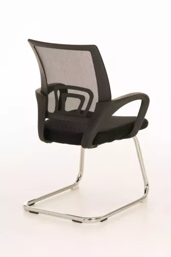 In And OutdoorMatch In And OutdoorMatch Conference chair Hugh - With armrest - Visitor chair - Canteen chair - Waiting room chair - Dining room chair - Black (66916)