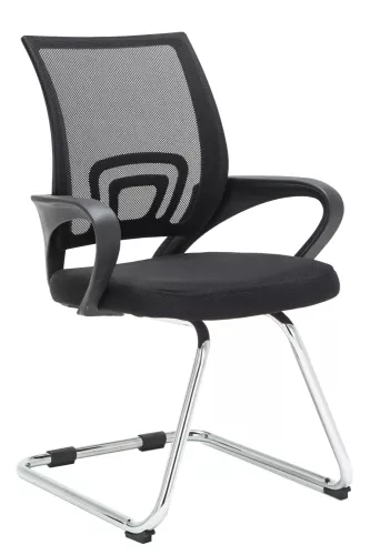 In And OutdoorMatch In And OutdoorMatch Conference chair Hugh - With armrest - Visitor chair - Canteen chair - Waiting room chair - Dining room chair - Black (66916)