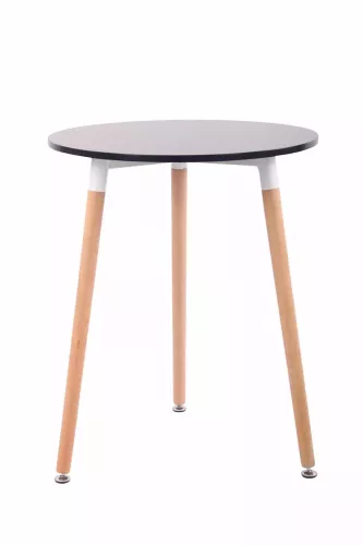 In And OutdoorMatch In And OutdoorMatch Side table Madge - Extra high - laptop table wood - Kitchen table bar - Breakfast - Bed - Round - Black - 60x60x70cm (67028)