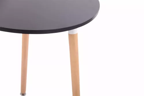 In And OutdoorMatch In And OutdoorMatch Side table Madge - Extra high - laptop table wood - Kitchen table bar - Breakfast - Bed - Round - Black - 60x60x70cm (67028)
