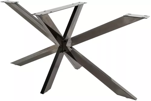 In And OutdoorMatch In And OutdoorMatch Table legs metal Justus - Furniture leg - Table base - Spider leg - Table leg industrial black - 150x78x71cm (67073)