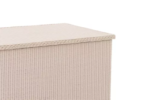 In And OutdoorMatch In And OutdoorMatch Rattan Storage Box Karelle - 148 x 85 x 84 cm Birch- Garden cushion box - Waterproof - With lid - For indoor & outdoor - Garden box (67122)