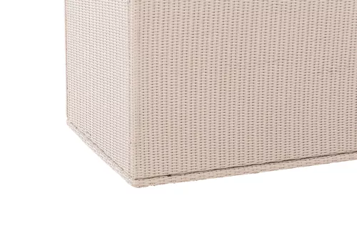 In And OutdoorMatch In And OutdoorMatch Rattan Storage Box Karelle - 148 x 85 x 84 cm Birch- Garden cushion box - Waterproof - With lid - For indoor & outdoor - Garden box (67122)