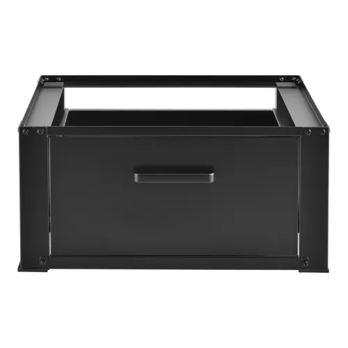 In And OutdoorMatch In And OutdoorMatch Washing Machine Plinth Booster Daniel - With Drawer - 63x54x31 - Up to 150 kg - Black - Steel (68077)