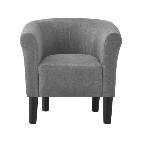 In And OutdoorMatch In And OutdoorMatch Bucket Seat Mylene - Shell Armchair - Fabric - 70x70x58 cm - Gray - Luxury Design (68203)