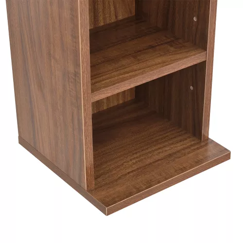 In And OutdoorMatch In And OutdoorMatch CD/DVD Cabinet Compartment Roman - Cabinet - With 6 Shelves - 90x20x20 cm - Walnut - Chipboard - Modern Design (68254)