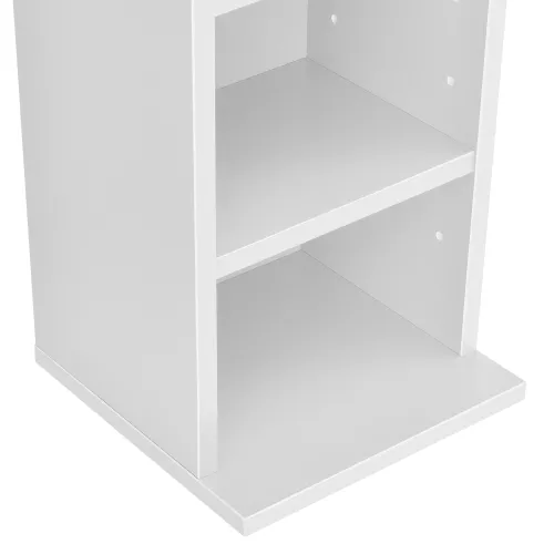 In And OutdoorMatch In And OutdoorMatch CD/DVD Cabinet Compartment Gage - Cabinet - With 6 Shelves - 90x20x20 cm - White - Chipboard - Modern Design (68258)