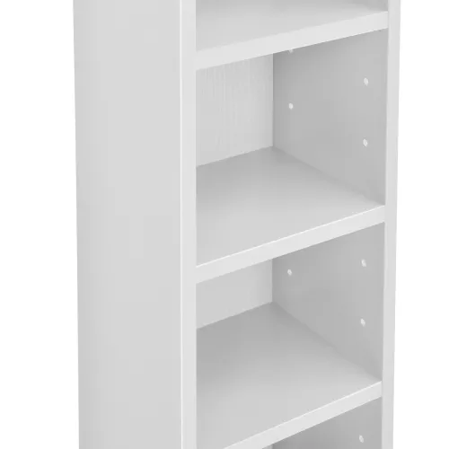 In And OutdoorMatch In And OutdoorMatch CD/DVD Cabinet Compartment Gage - Cabinet - With 6 Shelves - 90x20x20 cm - White - Chipboard - Modern Design (68258)