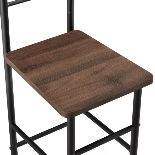 In And OutdoorMatch In And OutdoorMatch Dressboy Lenna - Clothes Rack Chair - 107x45x45 cm - Walnut-colored - Modern Design (68532)