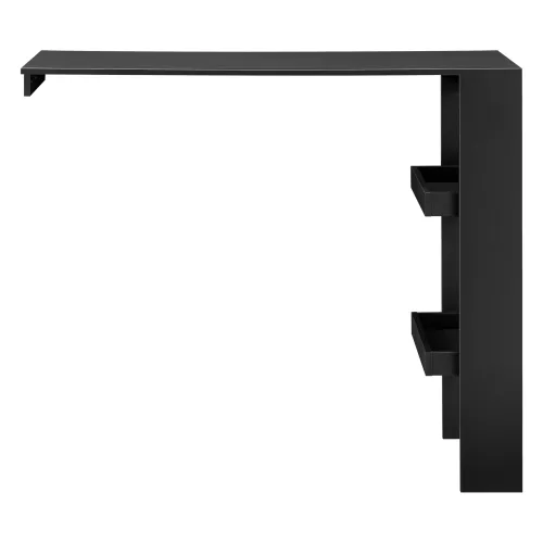 In And OutdoorMatch In And OutdoorMatch Bar Table Troy - For Wall Mounting - 120x45x106 cm - Black - Space Saving Design (68549)