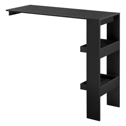 In And OutdoorMatch In And OutdoorMatch Bar Table Troy - For Wall Mounting - 120x45x106 cm - Black - Space Saving Design (68549)