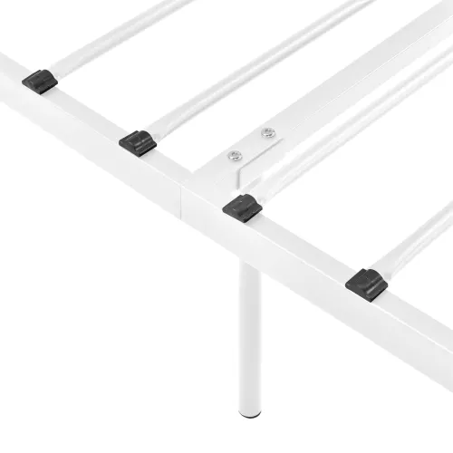 In And OutdoorMatch In And OutdoorMatch Metal Bed Yvonne - Steel - With Bed Base - 90x200 cm - White - Quick Assembly (68624)