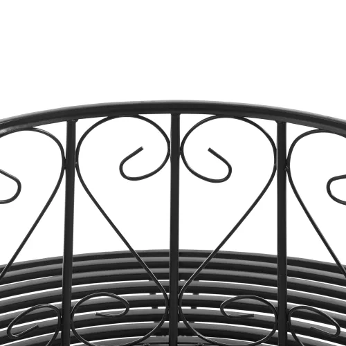 In And OutdoorMatch In And OutdoorMatch Metal Tree Bench Penelope - Ø160x84 cm - Round - Black - Steel - Weather Resistant (68659)
