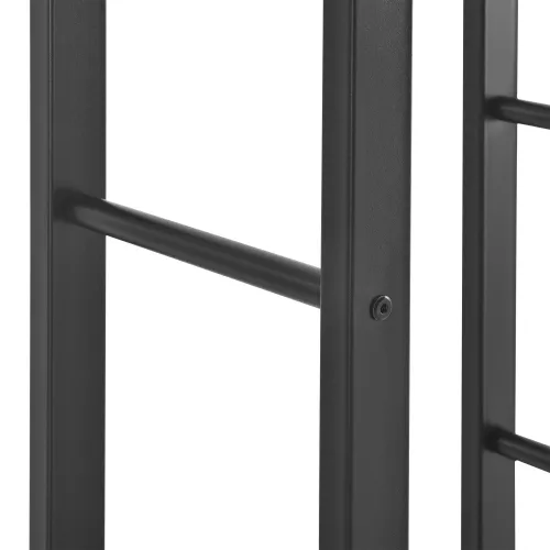 In And OutdoorMatch In And OutdoorMatch Steel Firewood Rack Cristal - Wood Storage - 50x150x25 cm - Black (68702)