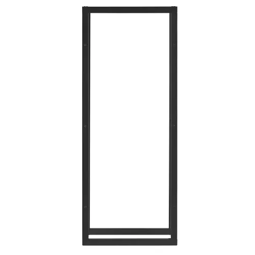 In And OutdoorMatch In And OutdoorMatch Steel Firewood Rack Cristal - Wood Storage - 50x150x25 cm - Black (68702)