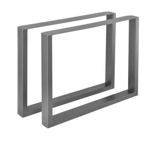 In And OutdoorMatch In And OutdoorMatch Table Leg Valerie - Steel Base - Set of 2 - U Table Leg - 90x72 cm - Grey (68829)