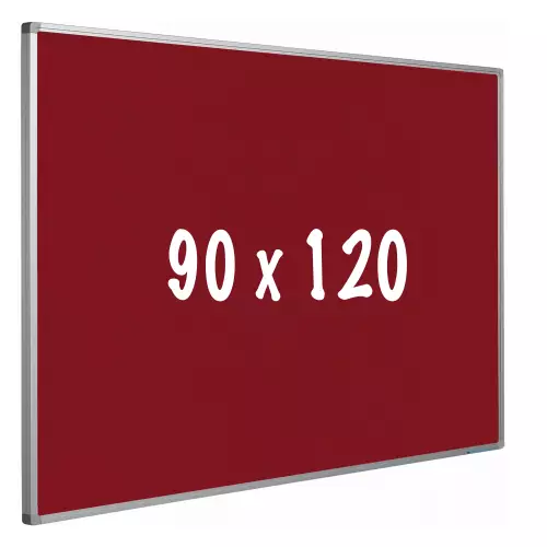 WhiteboardMatch Bulletin board cork PRO - Aluminum frame - Easy assemble - Drawing pins - Red - Pinboards - 90x120cm (50628)