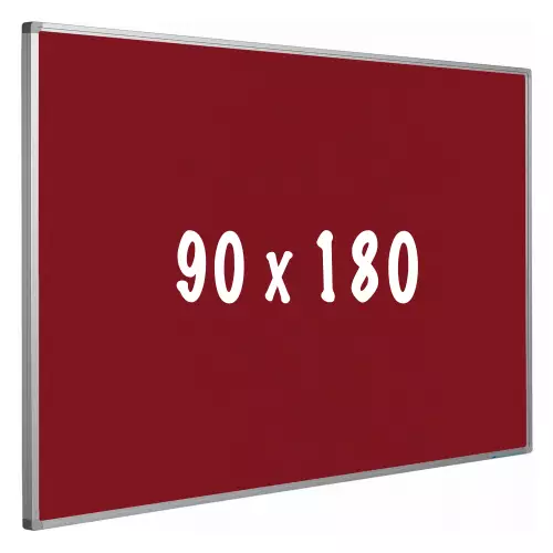 WhiteboardMatch Bulletin board cork PRO - Aluminum frame - Easy assemble - Drawing pins - Red - Pinboards - 90x180cm (50629)