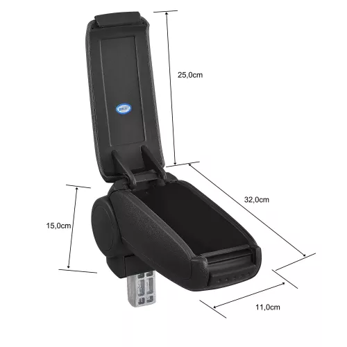 In And OutdoorMatch In And OutdoorMatch Armrest Dillan - For BMW Mini 2006 R55 R56 R57 - Fabric - Black (69172)