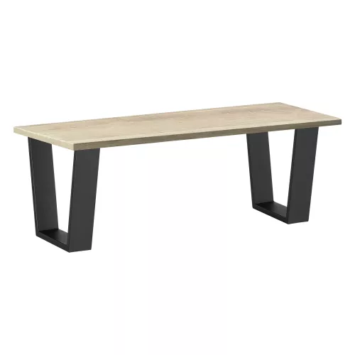 In And OutdoorMatch In And OutdoorMatch Trapezoidal Leg Manuela - Table Leg - 25-40x43 cm - Set of 2 - Black Matt - Steel (69268)