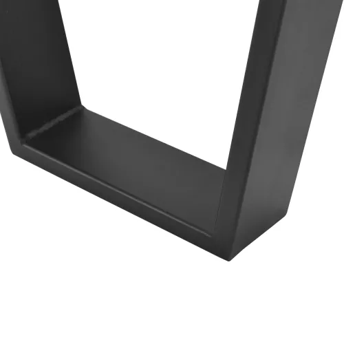 In And OutdoorMatch In And OutdoorMatch Trapezoidal Leg Manuela - Table Leg - 25-40x43 cm - Set of 2 - Black Matt - Steel (69268)