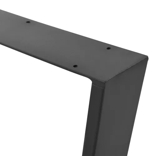 In And OutdoorMatch In And OutdoorMatch Trapezoidal Leg Manuela - Table Leg - 25-40x43 cm - Set of 2 - Black Matt - Steel (69268)