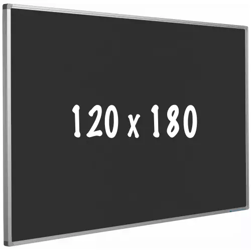 WhiteboardMatch Bulletin board cork PRO - Aluminum frame - Easy assemble - Drawing pins - Black - Pinboards - 120x180cm (50637)