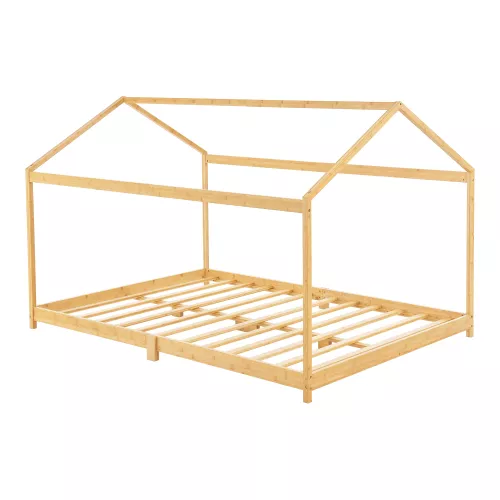 In And OutdoorMatch In And OutdoorMatch Children's Bed Lucky - House Bed - Bamboo - 140x200cm - For Boys - For Girls (70167)