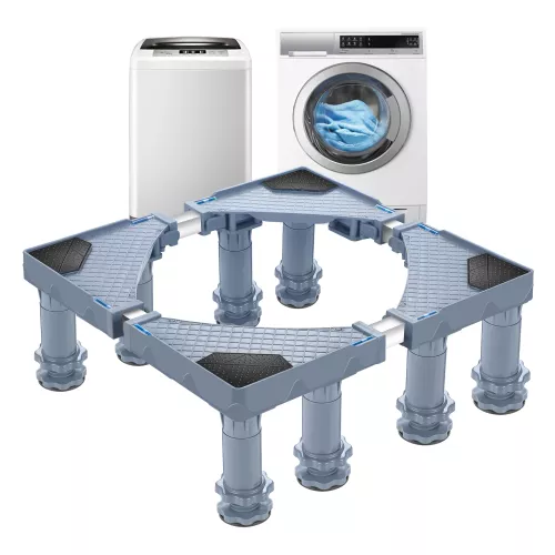 In And OutdoorMatch In And OutdoorMatch Washing Machine Riser Berti - Refrigerator Riser - Dryer Riser  - Up To 400 kg - Adjustable - Gray (70228)
