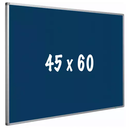 WhiteboardMatch Bulletin board cork PRO - Aluminum frame - Easy assemble - Drawing pins - Blauw - Pinboards - 45x60cm (50640)