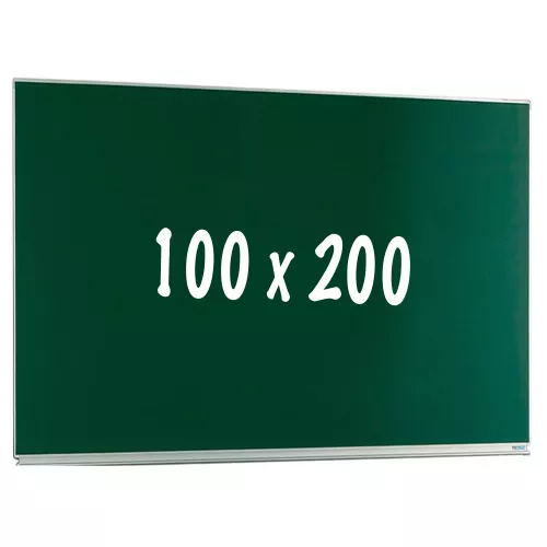 In And OutdoorMatch Chalkboard PRO Latasha - Magnetic - Single face board - Schoolboard - Easy assembly - Enamel steel - Green - 100x200cm (70400)