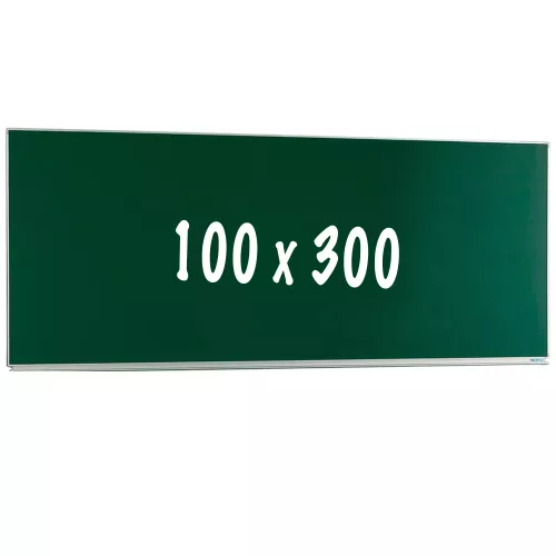 In And OutdoorMatch Chalkboard PRO Luna - Magnetic - Single face board - Schoolboard - Easy assembly - Enamel steel - Green - 100x300cm (70404)