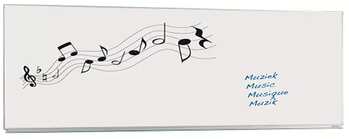 In And OutdoorMatch Whiteboard Deluxe Neal - Enamel steel - Single face board - Weekly planner - Monthly planner - Yearly planner - Magnetic - White - 120x250cm (70411)