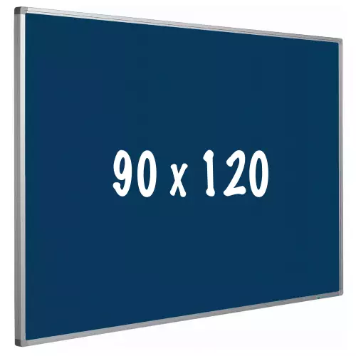 WhiteboardMatch Bulletin board cork PRO - Aluminum frame - Easy assemble - Drawing pins - Blauw - Pinboards - 90x120cm (50642)