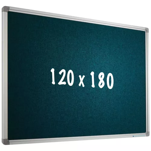 In And OutdoorMatch Bulletin board Camira fabric PRO Osvaldo - Aluminum frame - Easy assemble - Drawing pins - Pinboards - 120x180cm (70472)