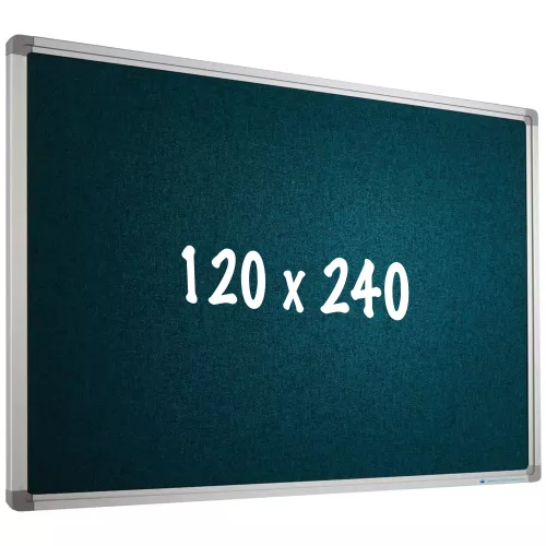 In And OutdoorMatch Bulletin board Camira fabric PRO Amalia - Aluminum frame - Easy assemble - Drawing pins - Pinboards - 120x240cm (70473)