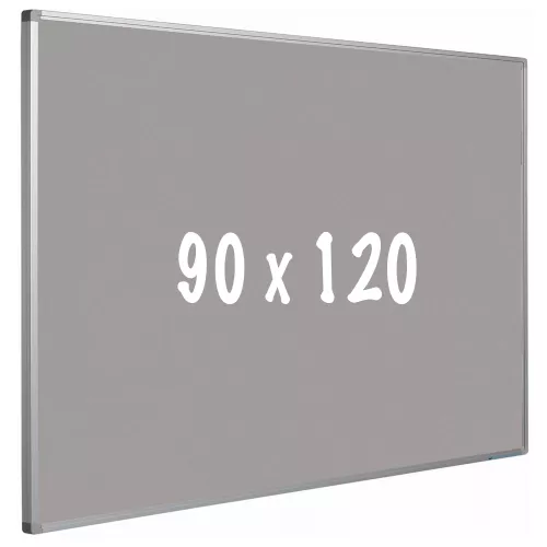 In And OutdoorMatch Bulletin board cork PRO Hudson - Aluminum frame - Easy assemble - Drawing pins - Gray - Pinboards - 90x120cm (70477)