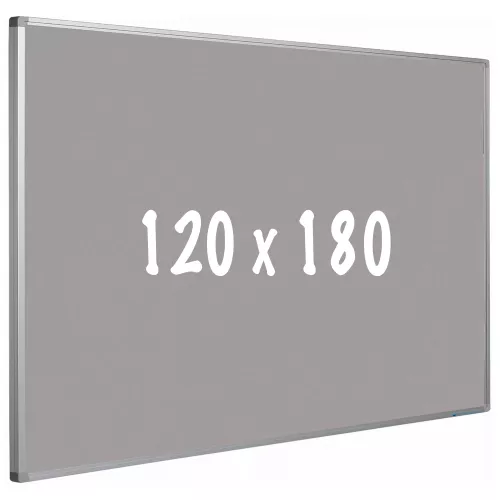 In And OutdoorMatch Bulletin board cork PRO Stella - Aluminum frame - Easy assemble - Drawing pins - Gray - Pinboards - 120x180cm (70479)