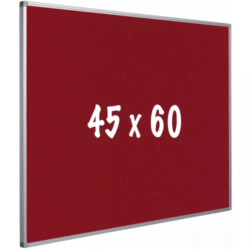 In And OutdoorMatch Bulletin board cork PRO Stan - Aluminum frame - Easy assemble - Drawing pins - Red - Pinboards - 45x60cm (70482)