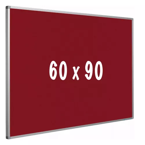 In And OutdoorMatch Bulletin board cork PRO Daugherty - Aluminum frame - Easy assemble - Drawing pins - Red - Pinboards - 60x90cm (70483)