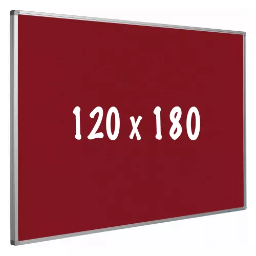 In And OutdoorMatch Bulletin board cork PRO Velez - Aluminum frame - Easy assemble - Drawing pins - Red - Pinboards - 120x180cm (70486)