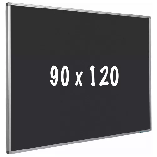 In And OutdoorMatch Bulletin board cork PRO Mckay - Aluminum frame - Easy assemble - Drawing pins - Black - Pinboards - 90x120cm (70491)