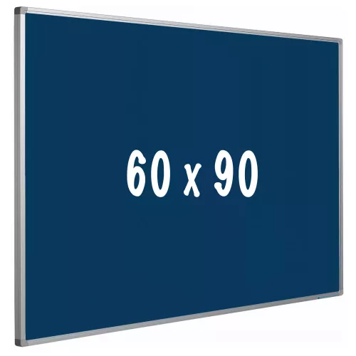 In And OutdoorMatch Bulletin board cork PRO Modesto - Aluminum frame - Easy assemble - Drawing pins - Blauw - Pinboards - 60x90cm (70497)