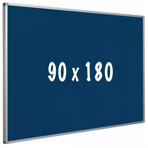 In And OutdoorMatch Bulletin board cork PRO Manning - Aluminum frame - Easy assemble - Drawing pins - Blauw - Pinboards - 90x180cm (70499)