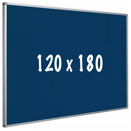 In And OutdoorMatch Bulletin board cork PRO Rena - Aluminum frame - Easy assemble - Drawing pins - Blauw - Pinboards - 120x180cm (70500)