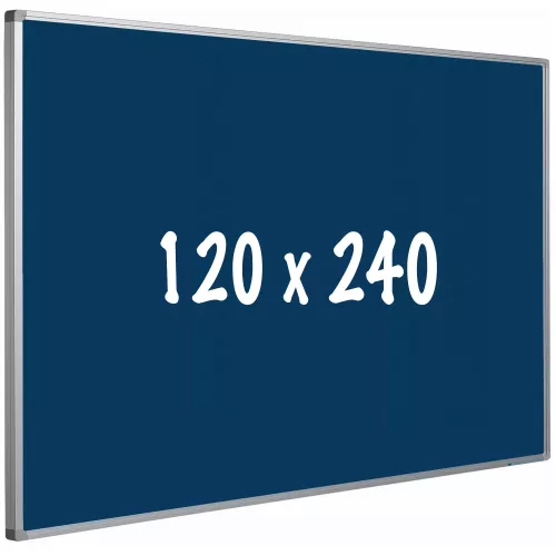 In And OutdoorMatch Bulletin board cork PRO Lyons - Aluminum frame - Easy assemble - Drawing pins - Blauw - Pinboards - 120x240cm (70501)