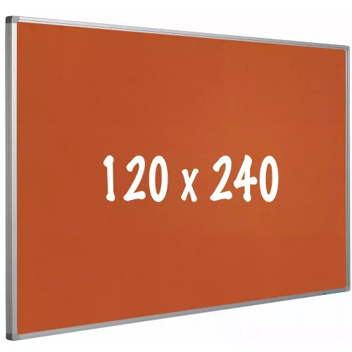 In And OutdoorMatch Bulletin board cork PRO Wilkins - Aluminum frame - Easy assemble - Drawing pins - Pinboards - 120x240cm (70508)