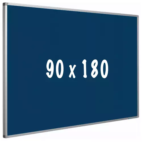 WhiteboardMatch Bulletin board cork PRO - Aluminum frame - Easy assemble - Drawing pins - Blauw - Pinboards - 90x180cm (50643)