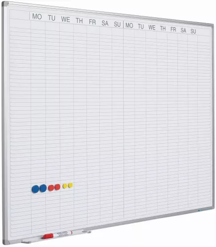 In And OutdoorMatch Whiteboard PRO Ingram - Enamel steel - Weekly planner - Monthly planner - Yearly planner - Magnetic - White - English - 90x120cm (70559)